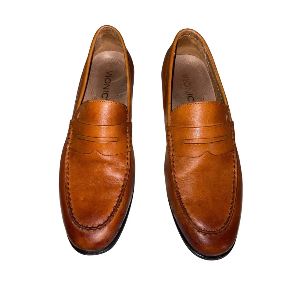 Vionic Mens Snyder Loafer 11.5 Leather Slip On